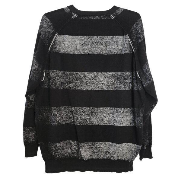 Marithe Francois Girbaud Striped Cotton Cardigan - Picture 3 of 9